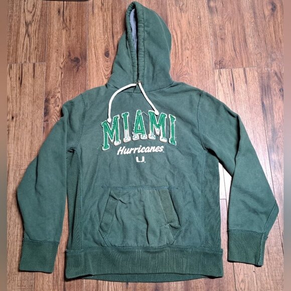 Vintage Campus Crew Men's Miami Hurricanes Sweater Football NCAA 90s Y2K Medium - Picture 1 of 5